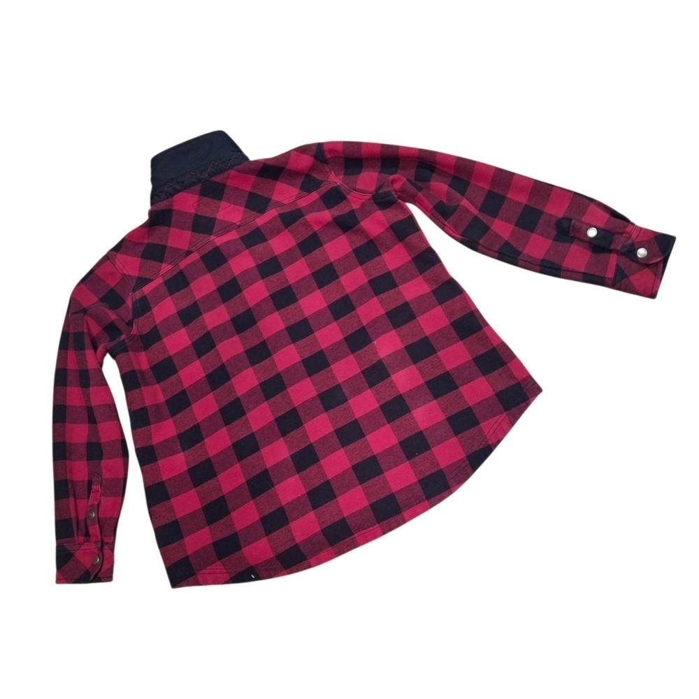 Orvis Fleece Lined Red Buffalo Plaid Flannel Shacket Shirt Jacket Women Size XXL - Picture 7 of 16